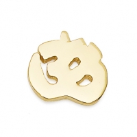 Gold OM Earrings